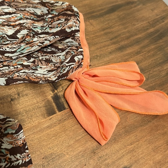 Umgee Women’s Small Sheer Abstract Colorful Blouse Shirt Top Fairy Cottagecore - Picture 6 of 6